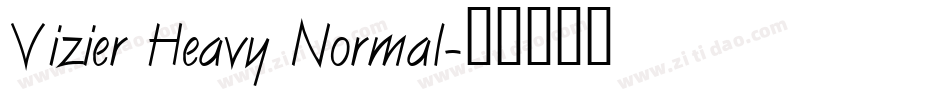 Vizier Heavy Normal字体转换